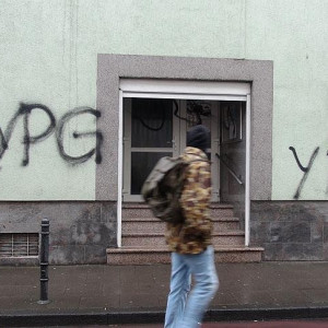 PYD/PKK supporters vandalize mosque in Germany